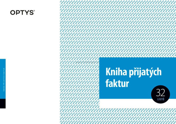 Kniha přijatých faktur, A4, 32 listů