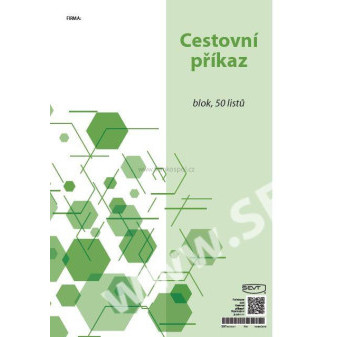 Cestovní příkaz SEVT, A4, 50 listů