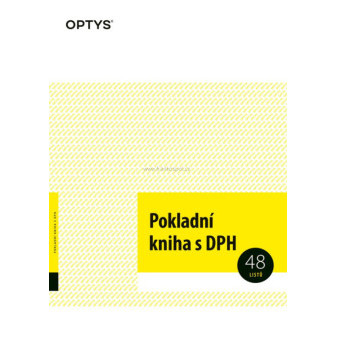 Pokladní kniha s DPH, A4, 48 listů