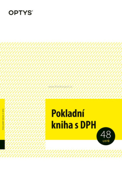 Pokladní kniha s DPH, A4, 48 listů