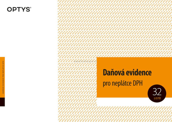 Daňová evidence pro neplátce DPH, A4, 32 listů