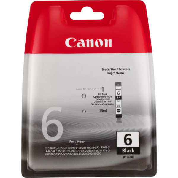 Cartridge Canon BCI-6BK Black, originální