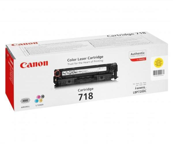 Toner CANON CRG-718 Yellow, originální