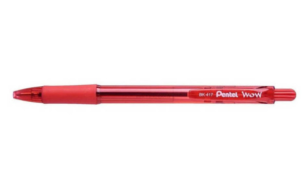 Pero kuličkové PENTEL BK417, červené