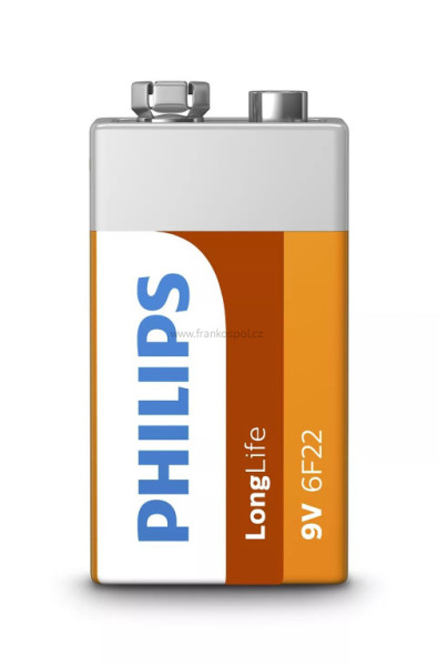 Baterie PHILIPS 9V, 1ks