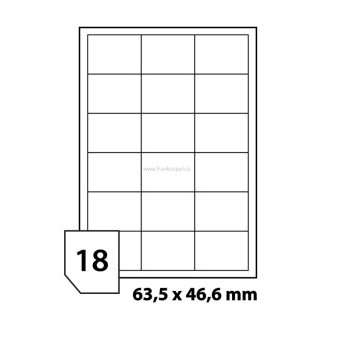 Print etikety 63.5x46.6 mm